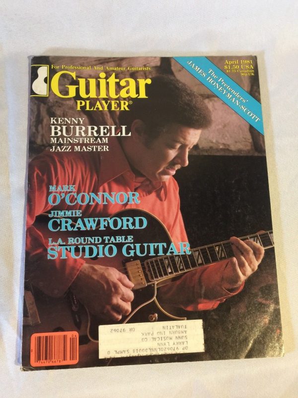 Guitar Player Magazine 1981 Vintage mailed to SUNN Musical Co. 06/81 BURRELL O?C
