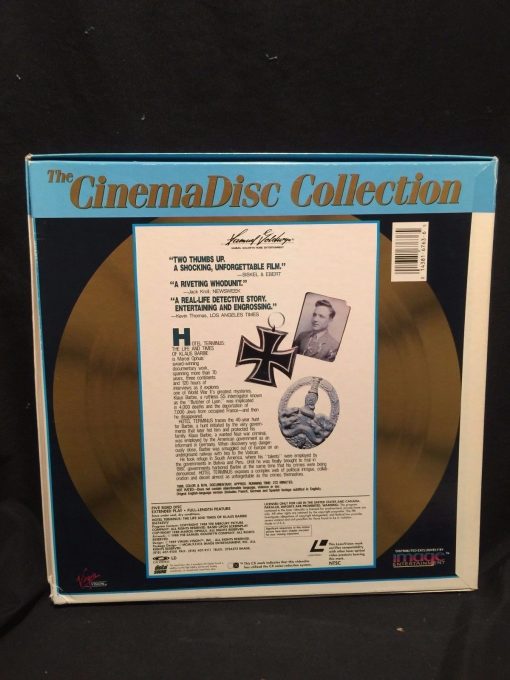 Hotel Terminus Life and Time of KLAUS BARBIE LaserDisc=3 Near Mint Box 1988 NAZI - Image 3