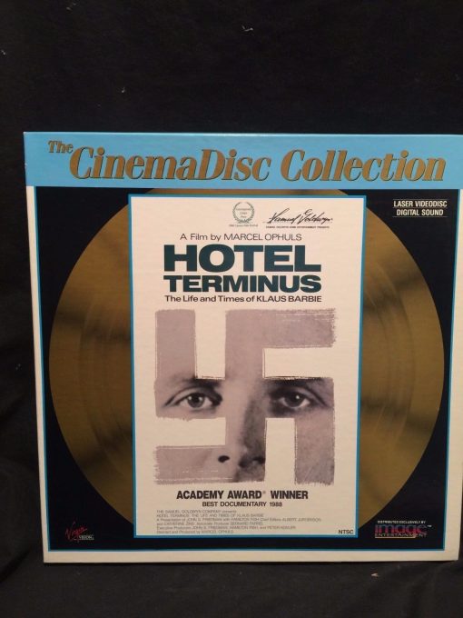 Hotel Terminus Life and Time of KLAUS BARBIE LaserDisc=3 Near Mint Box 1988 NAZI