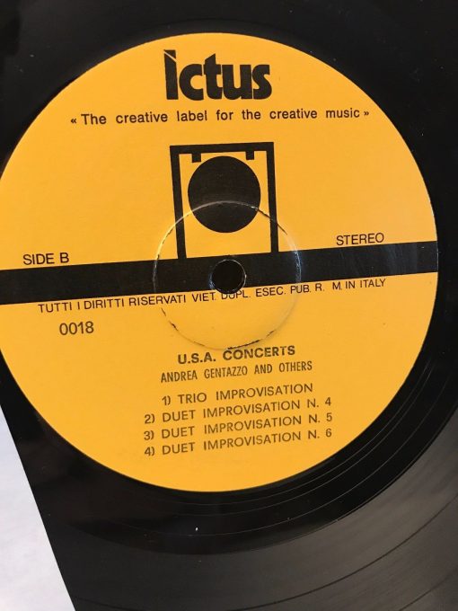 Andrea Centazzo - U.S.A. Concerts LP EX 1st Pr '78 Ictus Zorn Cline Improv Jazz - Image 4