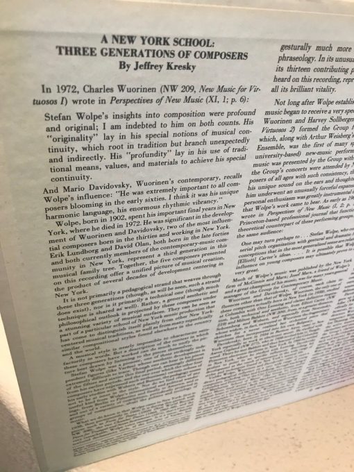 Parnassus LP NM UNPLAYED 1980 New World Records Wolpe Wuorinen Lundborg Olan - Image 5