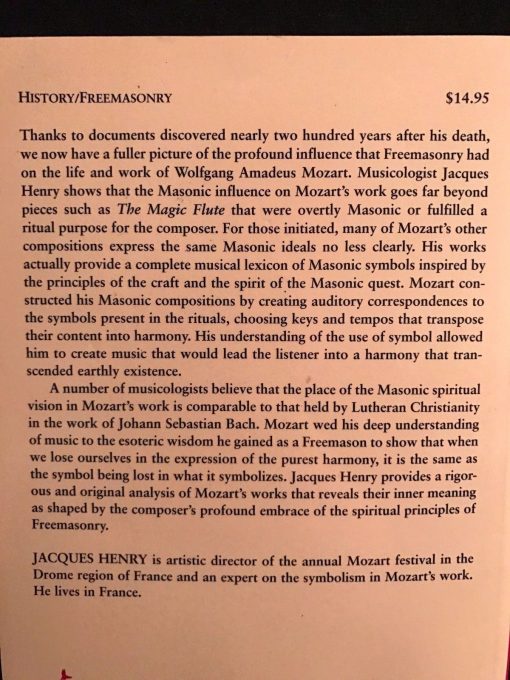 AMADEUS MOZART the FREEMASON Masonic Influence on His Musical Genius Book - J Henry - Image 3