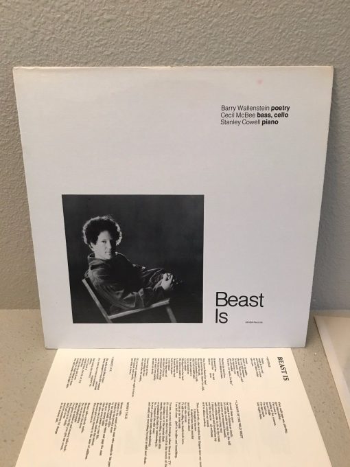 Barry Wallenstein Beast Is LP NM 1978 McBee Cowell Spoken Word Jazz PRIVATE PRESS AKBA
