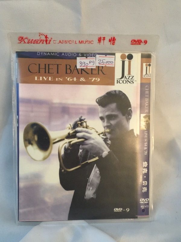 Chet Baker Live in '64 & '79 DVD JAPAN IMPORT Jazz Trumpet Vocals Standards