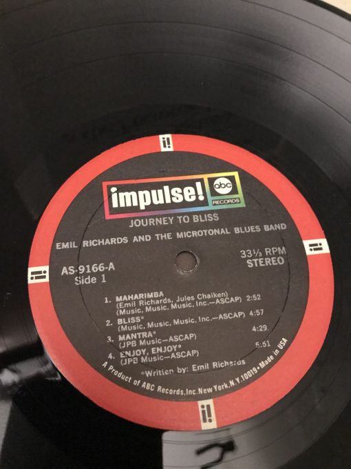 Emil Richards The Microtonal Blues Band - Journey To Bliss LP NM/M Free Jazz - Image 4