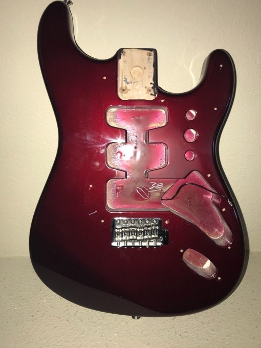 2001 Fender Stratocaster BODY Burgundy Purple Strat Body w/ Tremelo Hardware