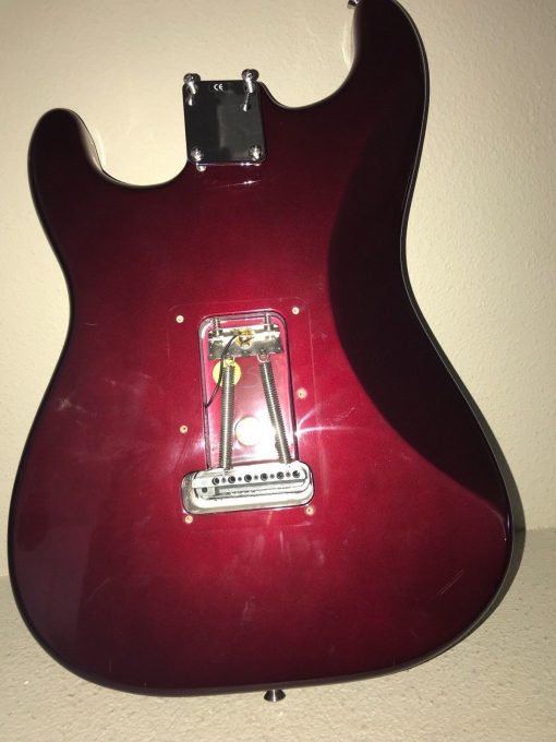 2001 Fender Stratocaster BODY Burgundy Purple Strat Body w/ Tremelo Hardware - Image 8