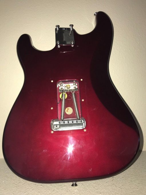 2001 Fender Stratocaster BODY Burgundy Purple Strat Body w/ Tremelo Hardware - Image 9