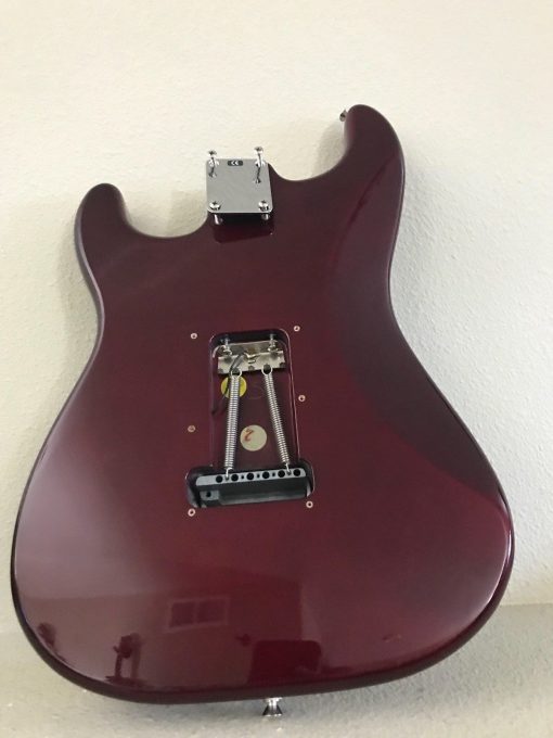 2001 Fender Stratocaster BODY Burgundy Purple Strat Body w/ Tremelo Hardware - Image 10