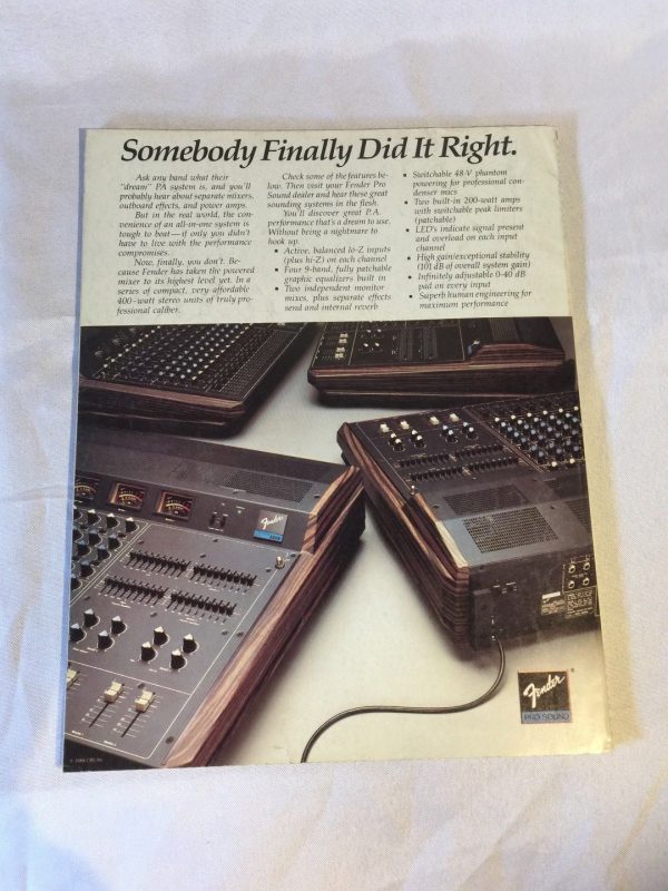 Guitar Player Magazine 1984 Vintage mailed to SUNN Musical Co. 08/84 JACO Rush Z - Image 3