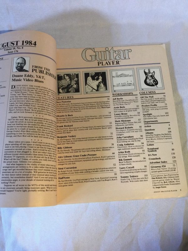 Guitar Player Magazine 1984 Vintage mailed to SUNN Musical Co. 08/84 JACO Rush Z - Image 5
