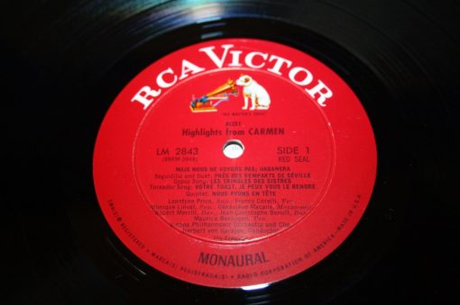 Highlights BIZET CARMEN LP EX Red Seal RCA MONO LM 2843 PRICE CORELI VIENNA PHIL - Image 4