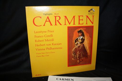 Highlights BIZET CARMEN LP EX Red Seal RCA MONO LM 2843 PRICE CORELI VIENNA PHIL