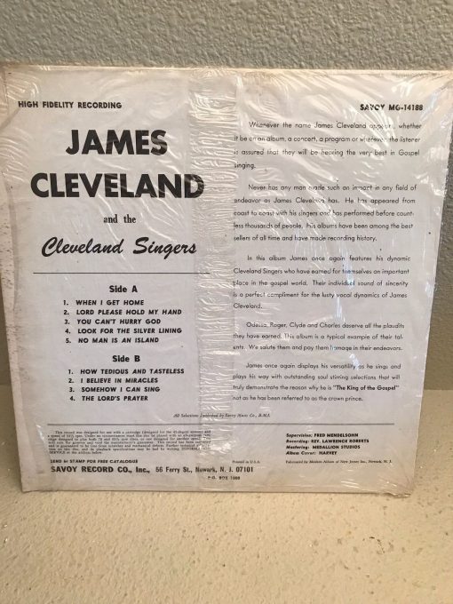James Cleveland and the Cleveland Singers LP Savoy MG-14188 Funk Soul Gospel '67 - Image 4